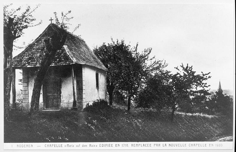 Vue de l'ancienne chapelle, avant 1935.