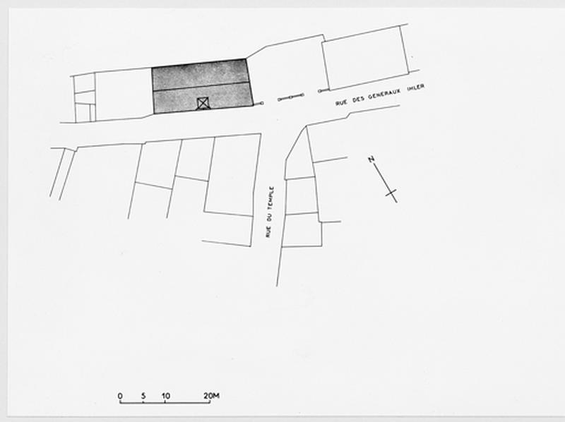 Plan masse et de situation du temple.