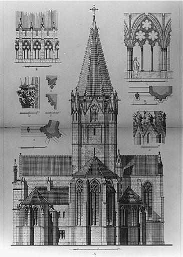 Elévation du chevet.