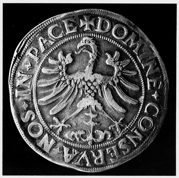 Pièce d'un taler : revers : aigle à une tête.