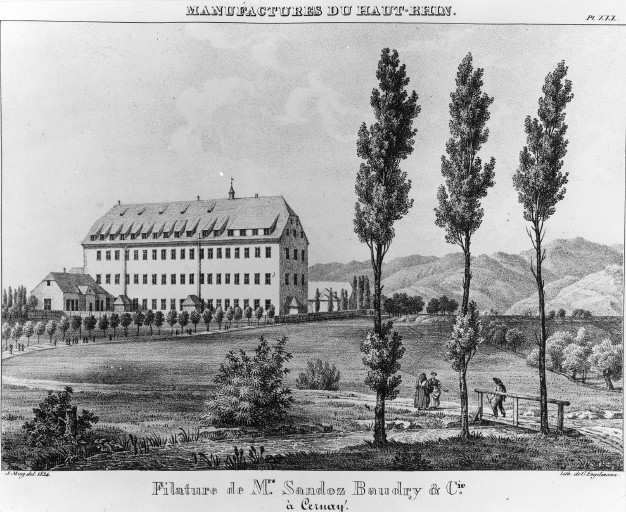 Vue de la filature Sandoz-Baudry.