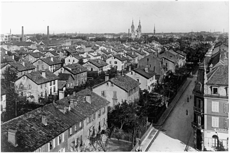 Vue ancienne de la nouvelle cité.