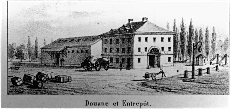 Vue ancienne de la douane.