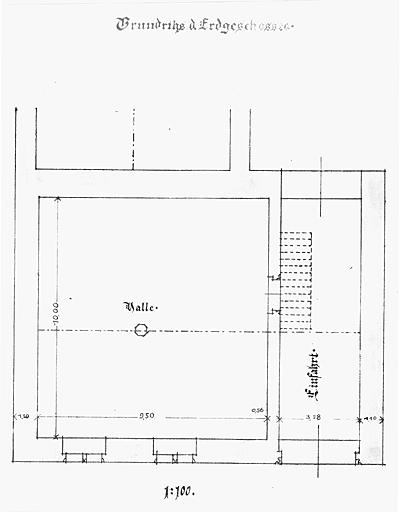 Vue du plan au rez-de-chaussée.