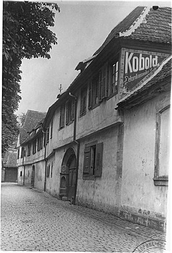 Vue ancienne de la façade sur rue.