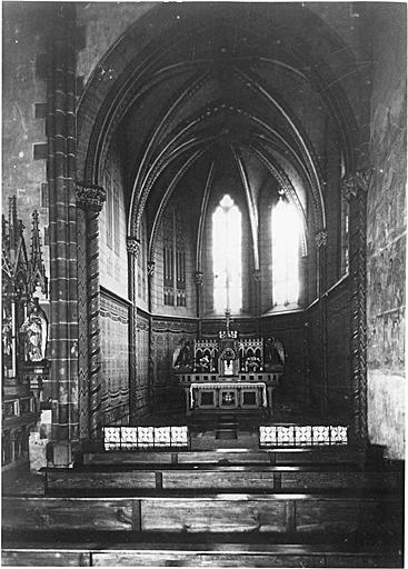 Vue de la chapelle de la Vierge, actuelle chapelle du Sacré-Coeur, avant 1908.