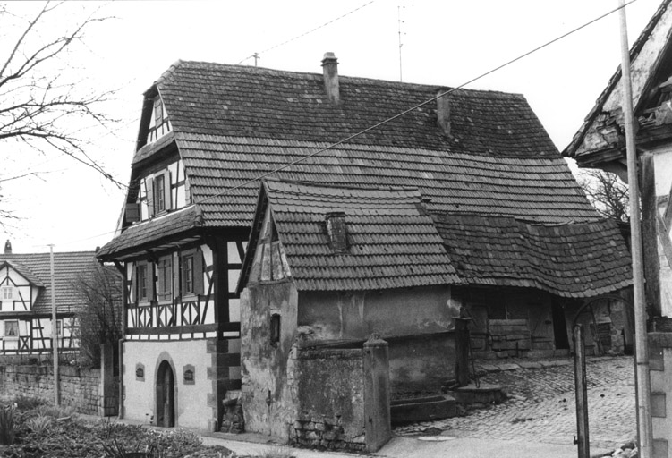 Ferme : 11 rue Principale à Keffenach. Vue d'ensemble, de trois quarts droit.