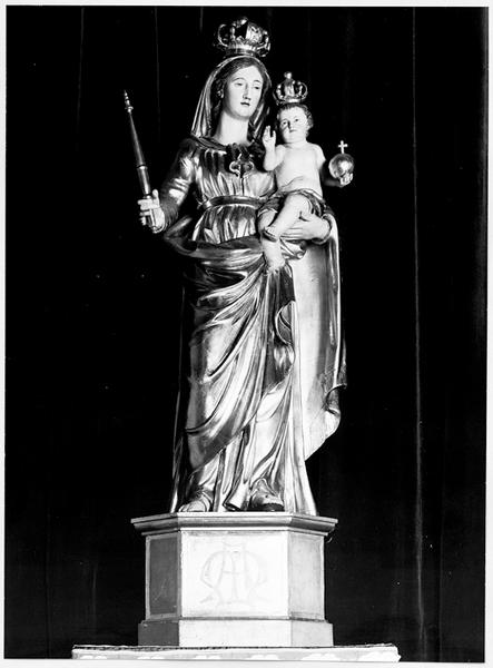 Statue d'applique : Vierge à l'Enfant