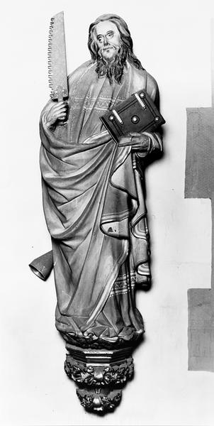 Statue d'applique : saint Simon