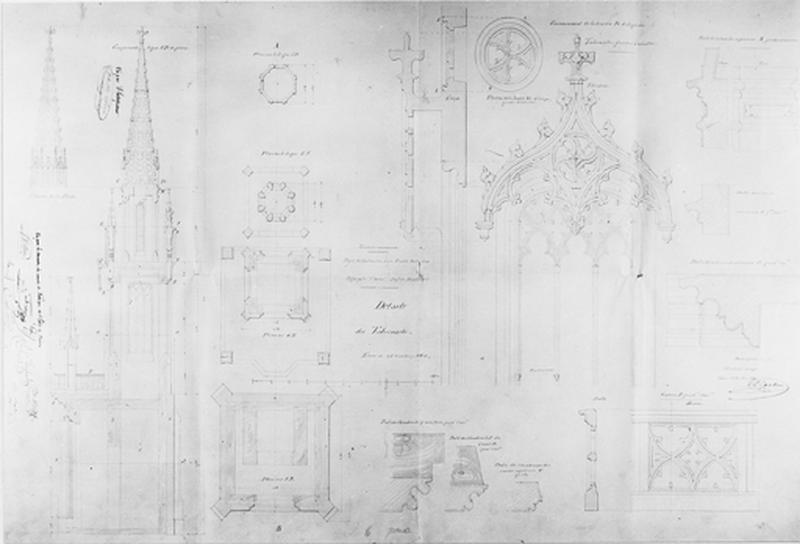 Projet de construction d'un maître-autel dans l'église. - © Région Alsace - Inventaire général