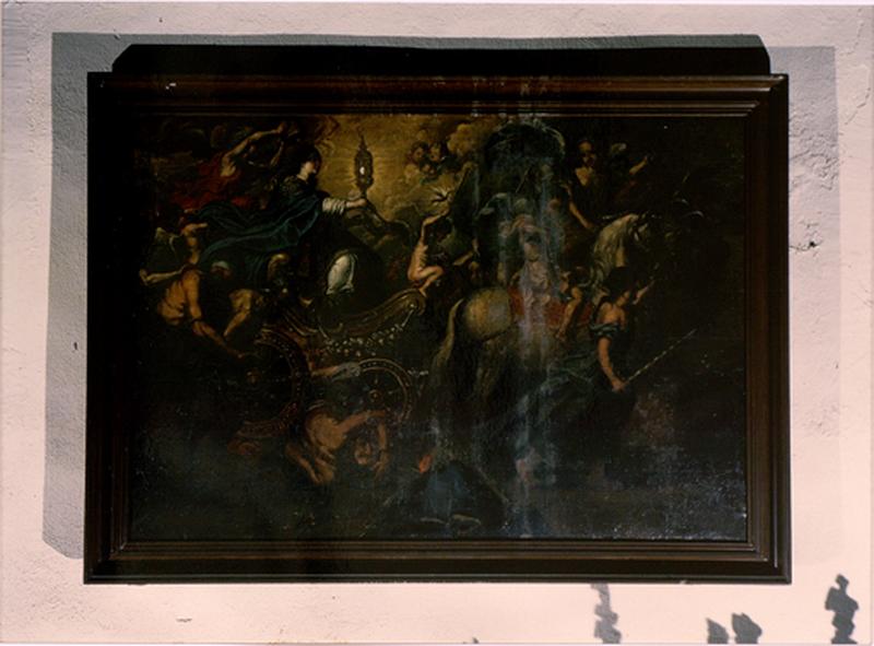 Tableau du triomphe de l'eucharistie sur l'ignorance et l'aveuglement. - © Région Alsace - Inventaire général