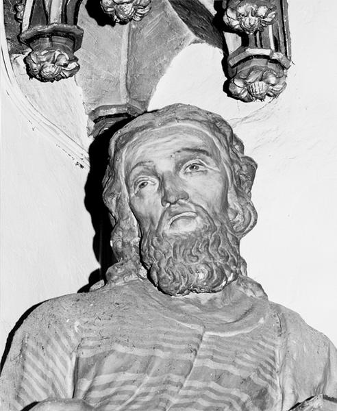 Statue d'applique : saint Jacques le Mineur (?), saint Jude (?)