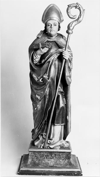 Statue d'applique : saint Apollinaire