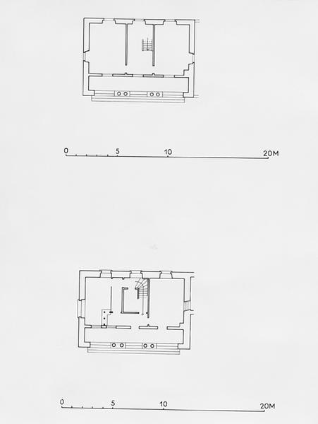 Plan au rez de chaussée et à l'étage.