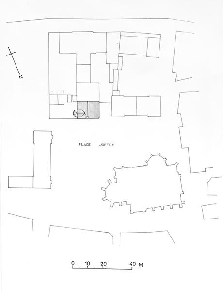 Plan masse et de situation du presbytère.