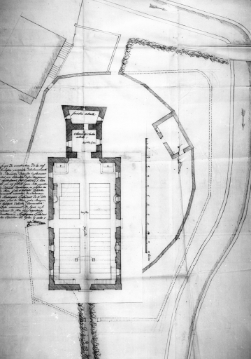 Projet de reconstruction de la nef de l'église, par G. I. Ritter, le 2 mars 1781.