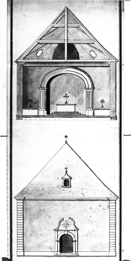 Projet de reconstruction par Chassain,1780.