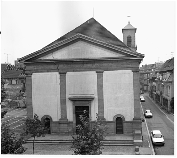 Elévation ouest depuis l'étage de la Cour de Lorraine (21 rue des Franciscains).