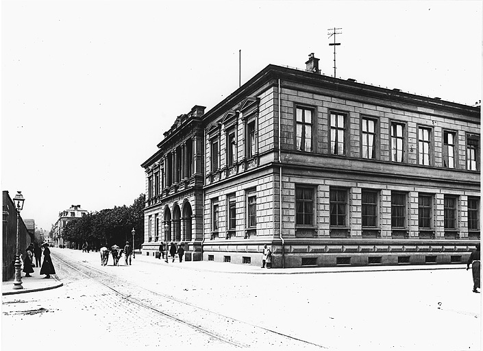 Vue ancienne du tribunal.