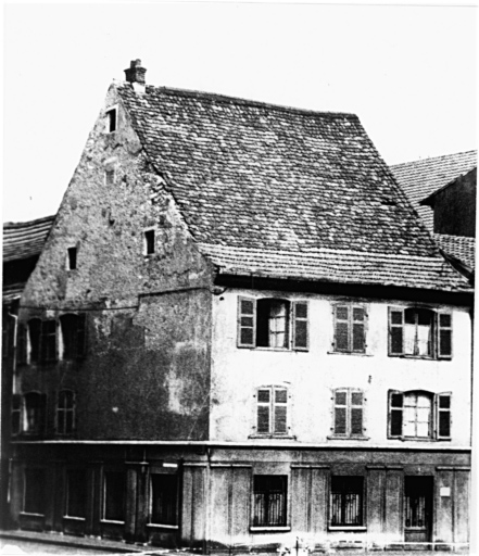 Vue de la loge maçonnique, 11 impasse de la Loge.