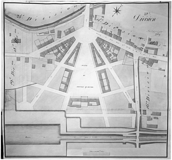 Plan général d'alignement, dix-septième division.