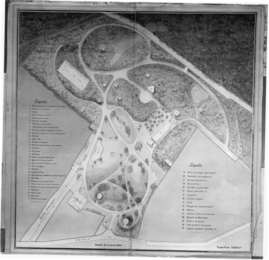 Plan du jardin zoologique.