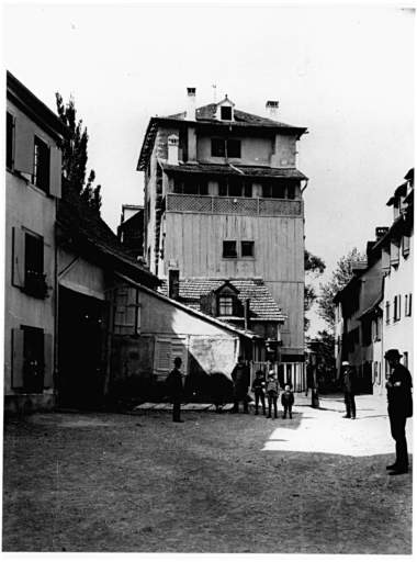 Vue ancienne de la tour du Diable.