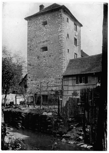 Vue ancienne de la tour Nessel.