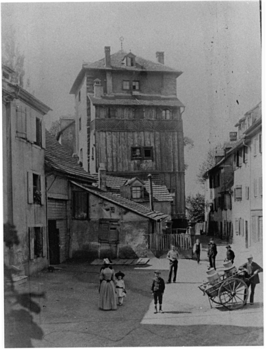 Vue ancienne de la tour du Diable.