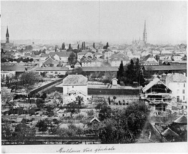 Vue d'ensemble de la ville, en 1880.