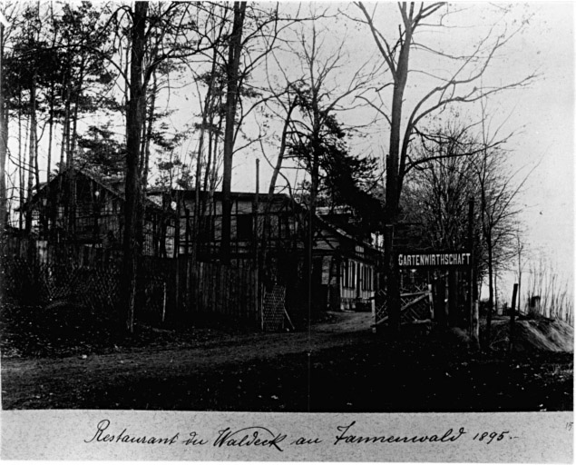 Vue ancienne du restaurant Au Tannenwald.