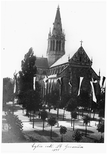 Vue ancienne de la façade antérieure.