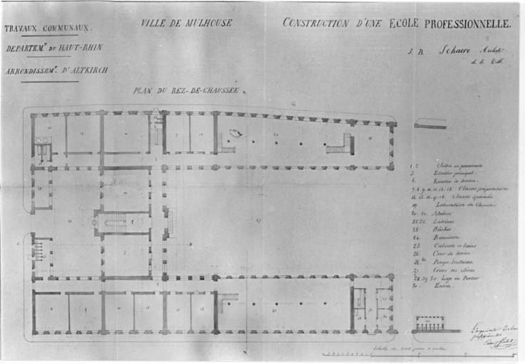 Plan du rez-de-chaussée.