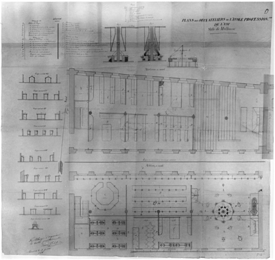 Plan des deux ateliers.