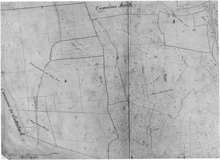 Plan cadastral de 1827. Section A, Issenholtz : quatrième feuille.