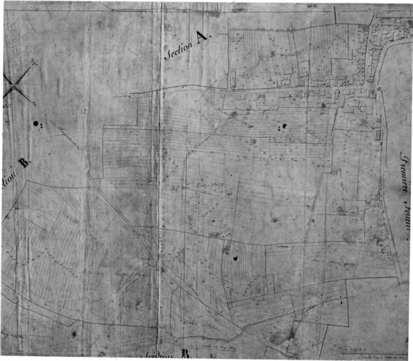 Plan cadastral de 1827. Section C, Dornach : deuxième feuille.