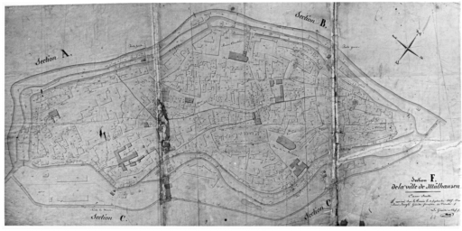 Extrait du plan cadastral de 1827 : section F.