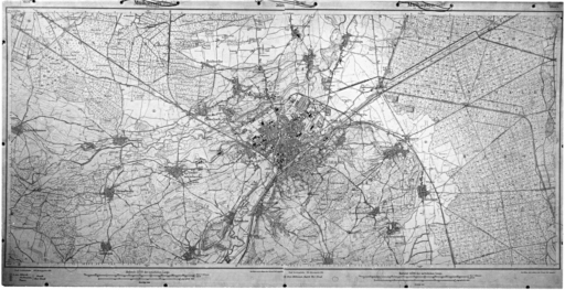 Carte de Mulhouse et de ses environs.