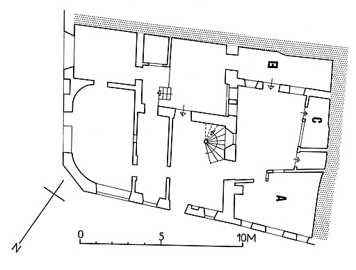 Plan au rez-de-chaussée.