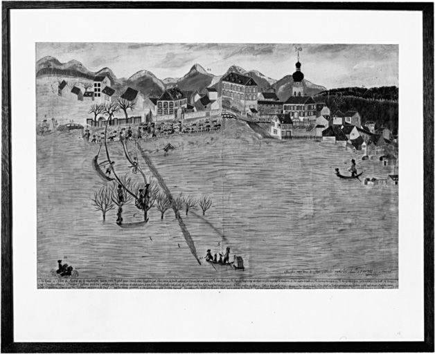 Inondation de Mulhouse en 1790.
