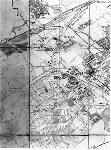 Plan de la ville, extrait : Dornach.