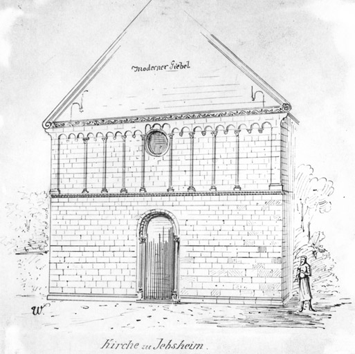 Façade occidentale, dessin.