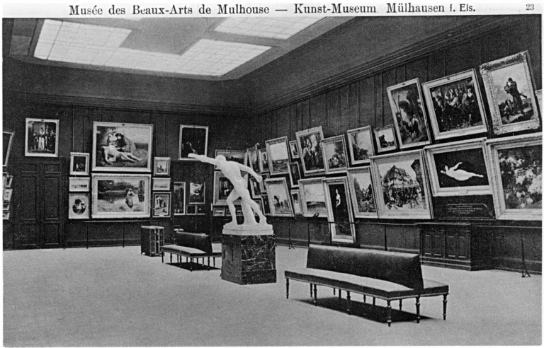 Vue ancienne de la salle des peintures modernes (salle Henner).