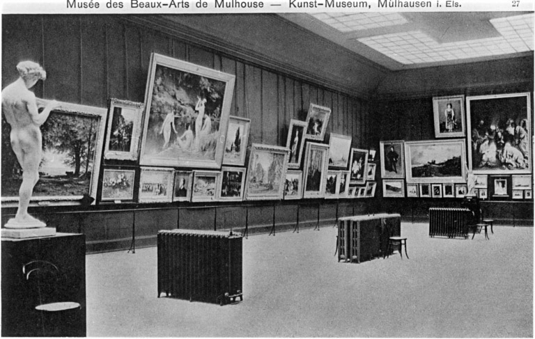 Vue ancienne de la salle des peintures modernes (salle 9).