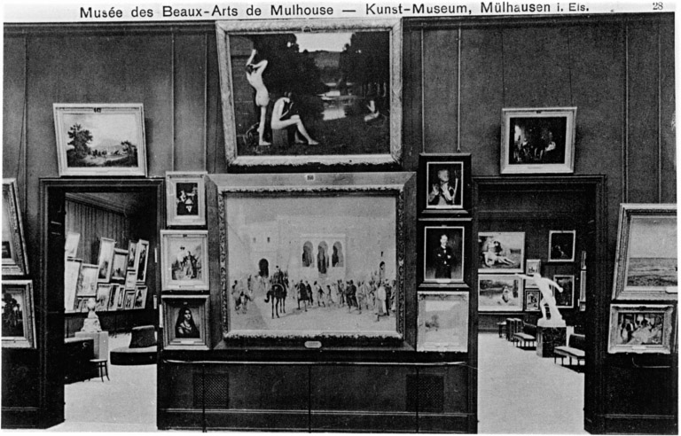 Vue ancienne de la salle des peintures modernes (salle 9).