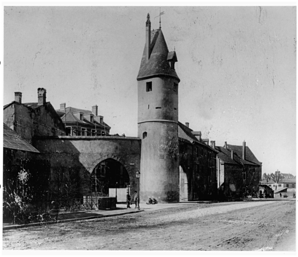 Vue ancienne du bastion de Bollwerk, après restauration.