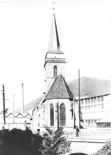 Vue ancienne de la façade postérieure.