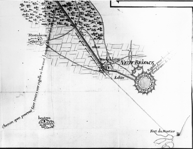 Carte de la nouvelle ville et des environs.