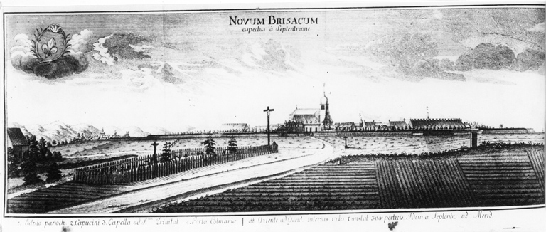 Novum Brisacum, Neuf-Brisach vue de Schoepflin (1761).
