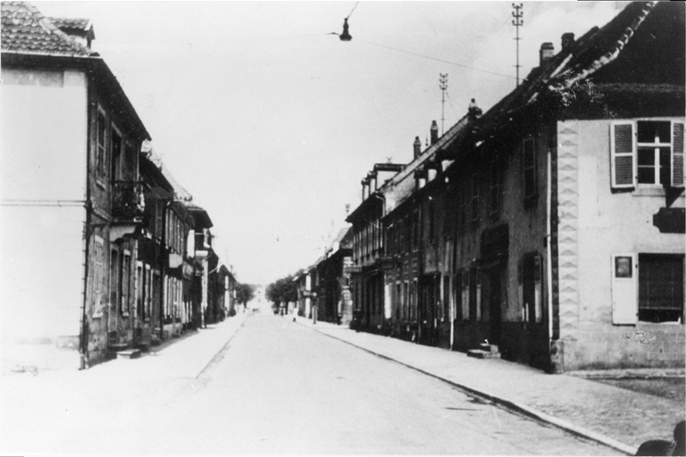 Rue de Bâle avant (...) les destruction (avant 1939).